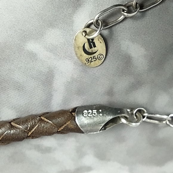 Carolyn Pollack Relios Gemstone/Leather Cord Necklace - Picture 5 of 5